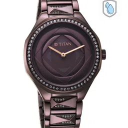 Titan Women Dial & Stainless Steel Bracelet Style Strap Analogue Watch 95206QM01-picture-28