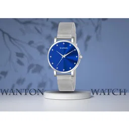 WANTON Women Stainless Steel Straps Analogue Watch M-31 Silver Blue-picture-35
