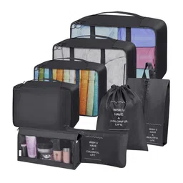 HOUSE OF QUIRK 8-Pieces Lightweight Travel Luggage Organisers-picture-35