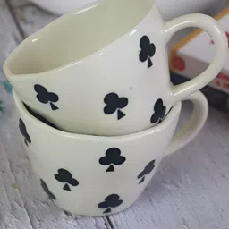 Your Local Store White & Black 2 Pcs Ethnic Motifs Printed Ceramic Glossy Cups 230 Ml-picture-16