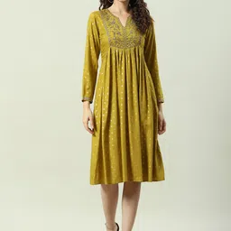 Biba Ethnic Embroidered Anarkali Kurta-image-20