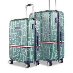 Tommy Hilfiger Unisex Set Of 2 Printed Water Resistant Hard-Sided Trolley Suitcases image 1