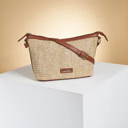 Forever Glam by Pantaloons Textured Structured Sling Bag-picture-31