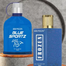 JOHN PHILLIPS Men Set Of 2 Luxury Blue Sportz & Frozen Eau De Parfum 100ml Each-picture-29