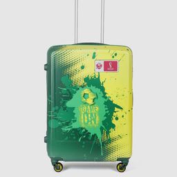 Skybags Yellow & Green Printed 360 Degree Rotation Medium Trolley Bag- 89.96L-picture-31