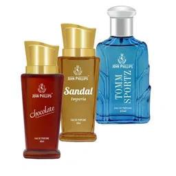 JOHN PHILLIPS 3-Pcs Long Lasting French EDP 60 ml Each - Chocolate - Sandal - Tomm Sportz-image-35