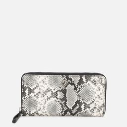 Allen Solly Woman Women Grey & Black Abstract Printed PU Zip Around Wallet-picture-40