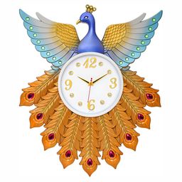 Attractionz Blue & White Textured Round Shaped Contemporary Wall Clock-picture-23
