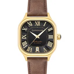 EARNSHAW Men Embellished Leather Straps Analogue Automatic Motion Powered Watch ES-8284-01-picture-24