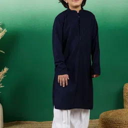 Sangria Boys Embroidered  Kurta With Salwar image 1