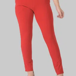 Dollar Missy Women Red Relaxed Wrinkle Free Cotton Trousers-image-53