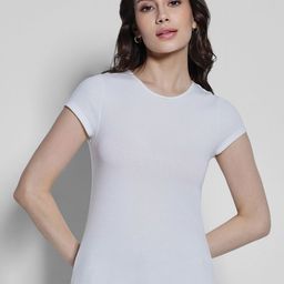AMERICAN EAGLE OUTFITTERS Women Drop-Shoulder Sleeves Cut Outs Slim Fit T-shirt-picture-10