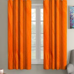 Aura Orange 2pcs Regular Window Curtain-picture-36