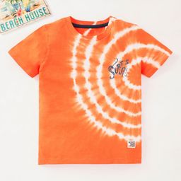 Ed-a-Mamma Boys Tie And Dye Printed Cotton T-shirt-picture-38