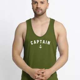 Friskers Men Olive Pure Cotton Innerwear Vest-picture-14