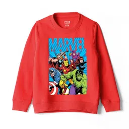 Wear Your Mind Boys Marvel Avengers Printed Round Neck Cotton Sweatshirt-picture-24