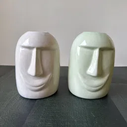 CasaTrunk Assorted 2 Pieces Face Shape Vases-picture-20