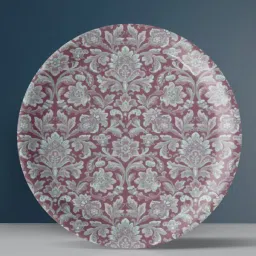 nestroots Ethnic Floral Porcelain Wall Plate image 1