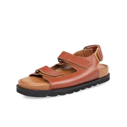Hidesign Leather Open Toe Flats-image-68