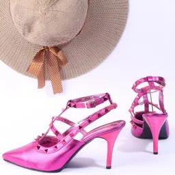 THE WHITE POLE Embellished Pointed Toe Slim Heels-picture-20