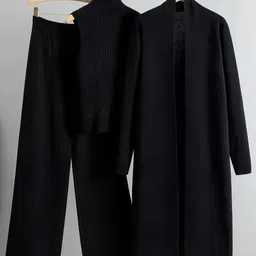 miss mosa by akanksha Alamode By Akanksha Women Aubrey Luxe Winter Coord Set with Cape image 1