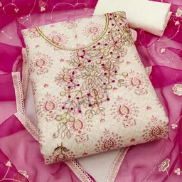 KALINI Printed Unstitched Dress Material-picture-37