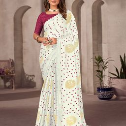 Saree mall Printed Pure Chiffon Bandhani Sarees-picture-5