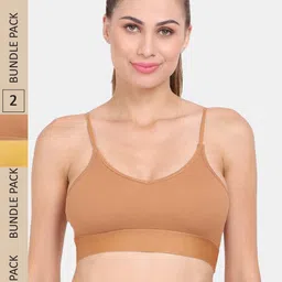 Amour Secret Pack Of 2 Lightly Padded Non-Wired WorkOut Bra-picture-10