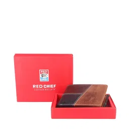 Red Chief Men Colourblocked Leather Two Fold Wallet-image-1