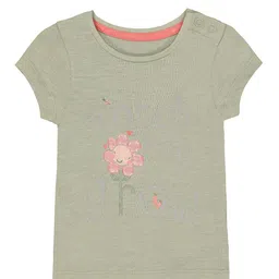 mothercare Girls Green Printed Round Neck T-shirt-picture-52