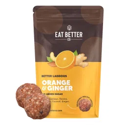 eat better co Eat Better Coorange Ginger Laddoos - Sugar-Free Dry-Fruit Balls - High Protein & Instant Energy-picture-25