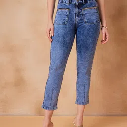 STYLECAST X KASSUALLY Women High-Rise Heavy Fade Clean Look Stretchable Jeans-picture-24