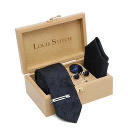 LOUIS STITCH Men Woven Design Necktie Accessory Gift Set-image-30