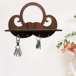 RANDOM Coffee Brown 4 Hooks Key Holders-image-24