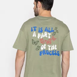 TITTLI Typography Printed Oversized Drop-Shoulder Sleeves Pure Cotton T-shirt-picture-32