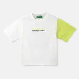 United Colors of Benetton Boys Typography Printed Cotton Boxy T-shirt-picture-22