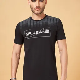 SF JEANS by Pantaloons  Typography Printed Round Neck T-shirt-picture-16