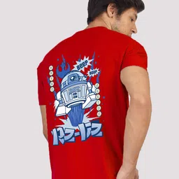 Greylongg Graphic Printed Cotton Round Neck Short Sleeves Casual T-shirt-image-9