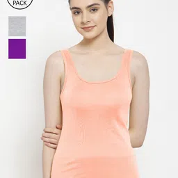 Friskers Pack Of 3 Multicoloured Tank Tops-picture-18