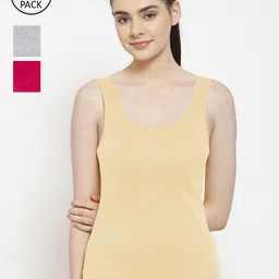 Friskers Pack Of 3 Multicoloured Tank Tops-picture-39