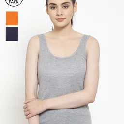 Friskers Pack Of 3 Multicoloured Tank Tops-picture-19