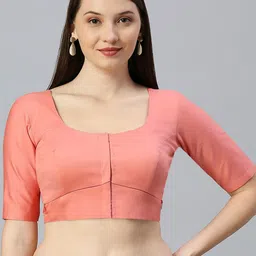 DUMMY SHAPE Round Neck Saree Blouse-image-90