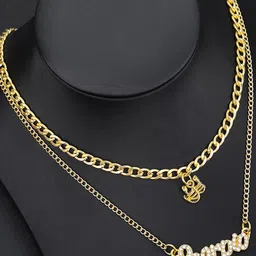 Jewels Galaxy Gold-Plated Stone-Studded Scorpio Sun Sign Layered Necklace-picture-25