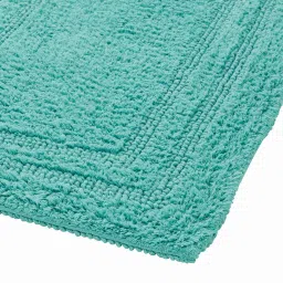 pano Teal Solid MicroFibre 14x10 Inches Antiskid Bath Mats image 5