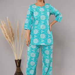 ROOPWATI FASHION Floral Printed Cotton Night suit-image-39
