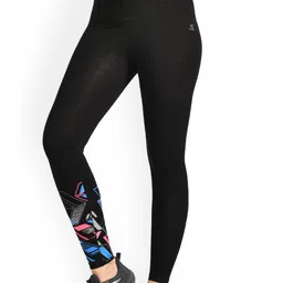 LAASA SPORTS Printed Ankle-Length Cotton Gym Tights-image-53