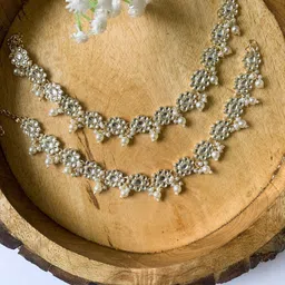 I Jewels Gold-Plated Kundan Anklet-picture-24