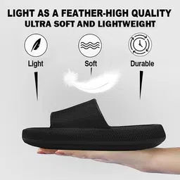 doctor extra soft Men's Classic Ultra Soft Sliders/Slippers with Cushion FootBed for Adult | Comfortable & Light Weight | Stylish & Anti-Skid | Waterproof & Everyday Flip Flops for Gents/Boys D-504 image 3