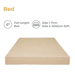 uberlyfe Cesar 8 Inch Foam (72x70) In Beige Colour King Size Sofa Cum Foldable Mattress image 3
