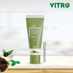 Vitro Naturals Fluoride Free Toothpaste For Bad Breath And Gum Problems image 2